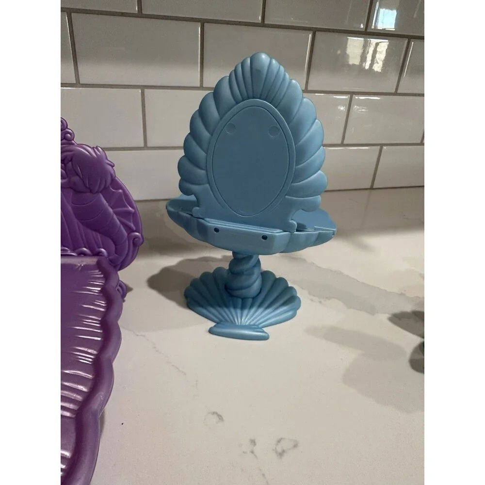 Rare Vintage Retro Disney little mermaid Ariel Purple shell bed Princess Y2K Set
